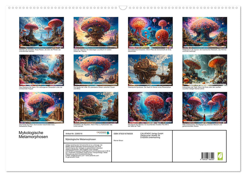 Mykologische Metamorphosen (CALVENDO Wandkalender 2027)