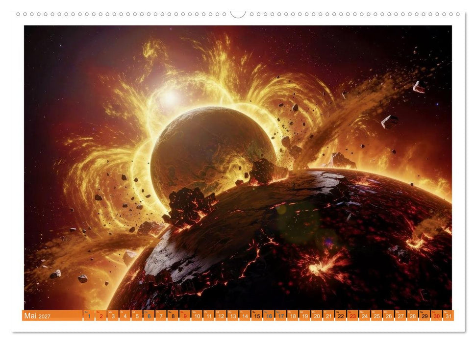 Planeten - Kollisionen (CALVENDO Premium Wandkalender 2027)