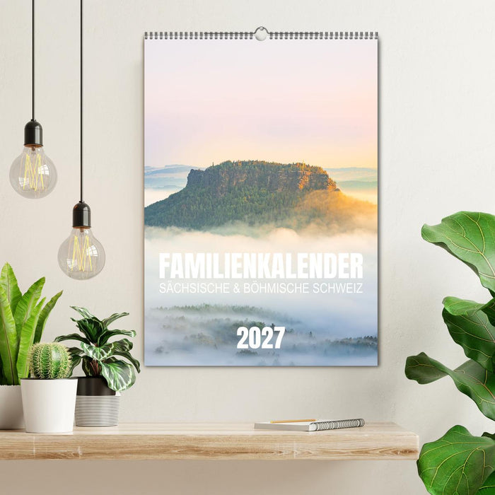 Familienkalender - Sächsische und Böhmische Schweiz (CALVENDO Wandkalender 2027)