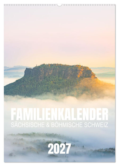 Familienkalender - Sächsische und Böhmische Schweiz (CALVENDO Wandkalender 2027)