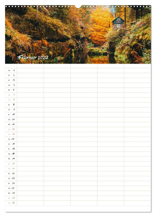 Familienkalender - Sächsische und Böhmische Schweiz (CALVENDO Wandkalender 2027)