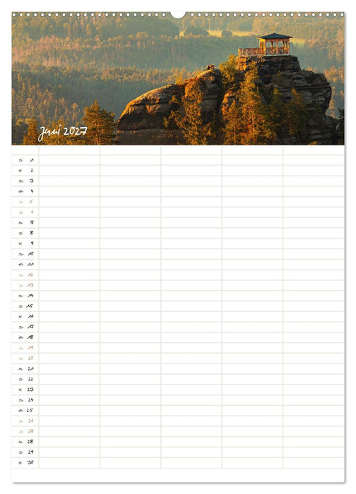 Familienkalender - Sächsische und Böhmische Schweiz (CALVENDO Wandkalender 2027)