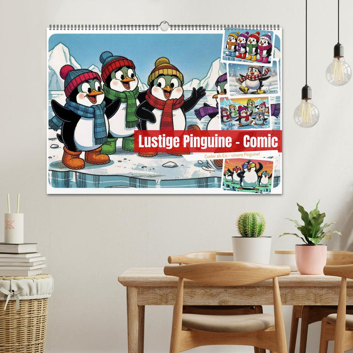 Lustige Pinguine - Comic (CALVENDO Wandkalender 2027)