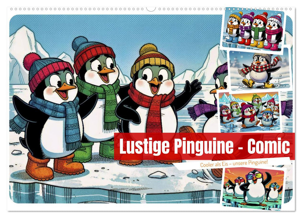 Lustige Pinguine - Comic (CALVENDO Wandkalender 2027)