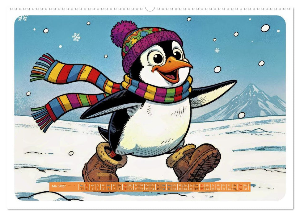 Lustige Pinguine - Comic (CALVENDO Wandkalender 2027)