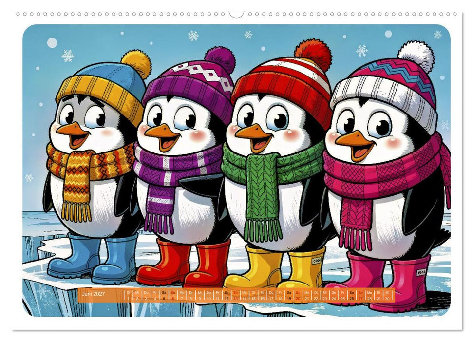 Lustige Pinguine - Comic (CALVENDO Wandkalender 2027)
