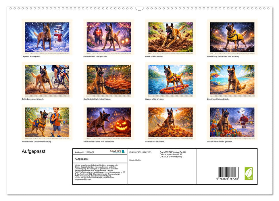 Aufgepasst (CALVENDO Premium Wandkalender 2027)