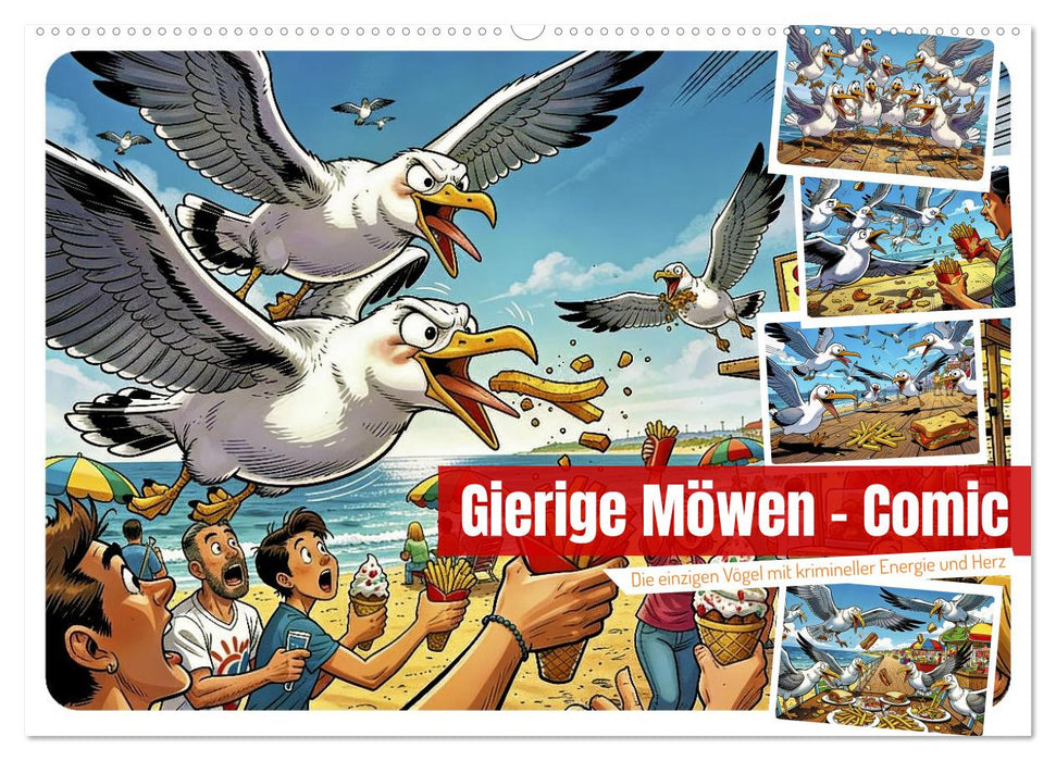 Gierige Möwen - Comic (CALVENDO Wandkalender 2027)