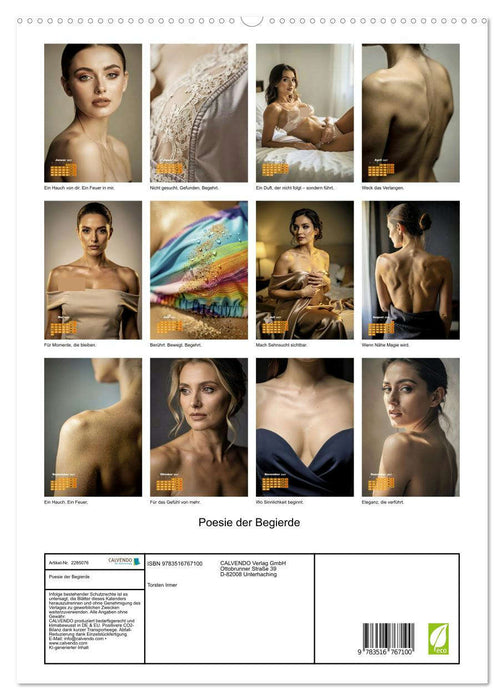 Poesie der Begierde (CALVENDO Premium Wandkalender 2027)