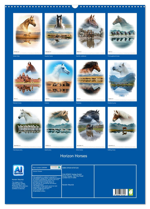 Horizon Horses (CALVENDO Monthly Calendar 2027)