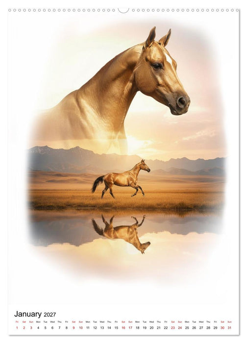 Horizon Horses (CALVENDO Monthly Calendar 2027)