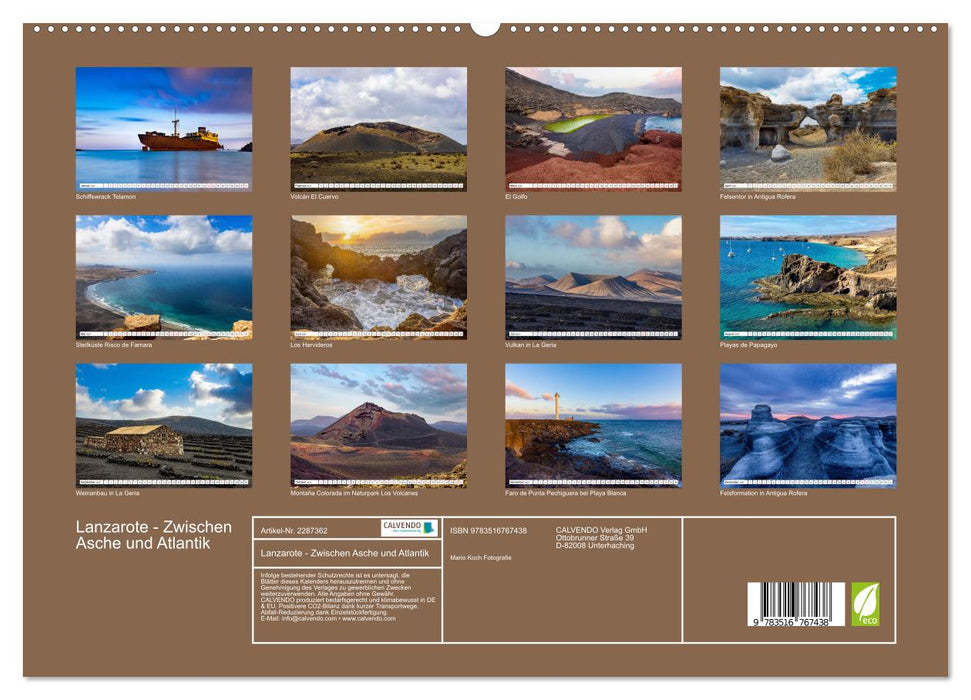Lanzarote - Zwischen Asche und Atlantik (CALVENDO Premium Wandkalender 2027)
