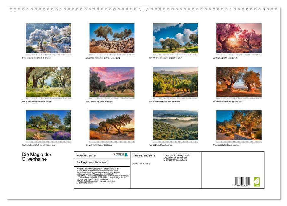 Die Magie der Olivenhaine (CALVENDO Wandkalender 2027)