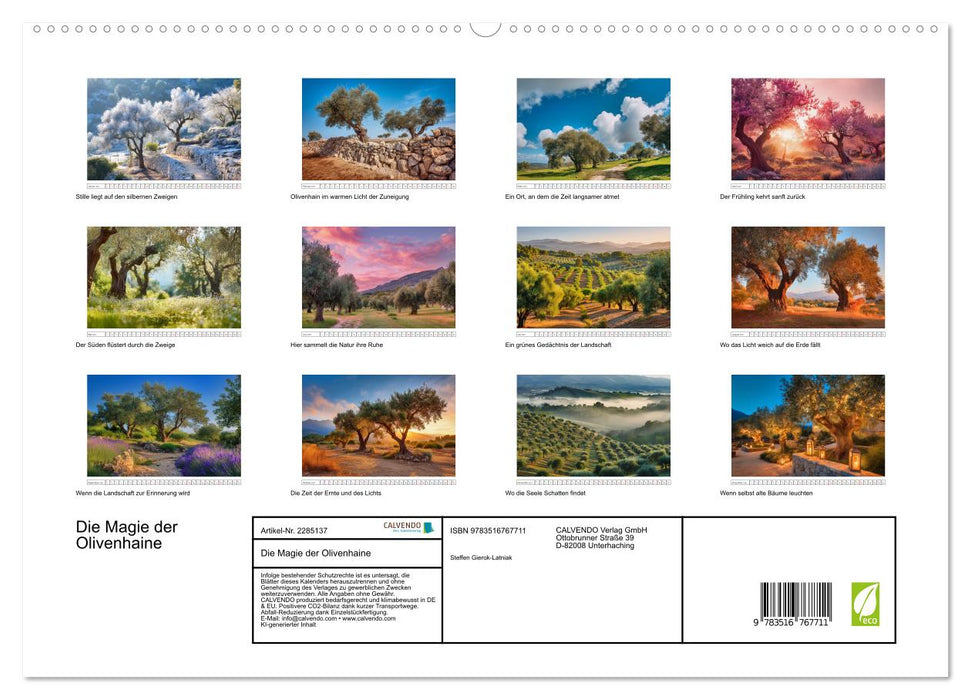Die Magie der Olivenhaine (CALVENDO Premium Wandkalender 2027)