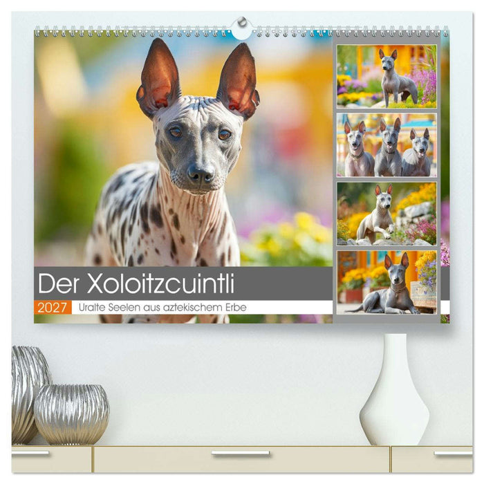 Der Xoloitzcuintli. Uralte Seelen aus aztekischem Erbe (CALVENDO Premium Wandkalender 2027)