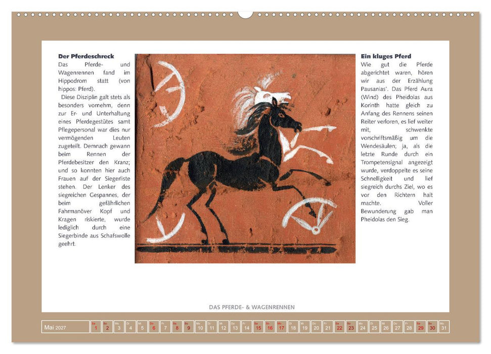 Kurioses im Antiken Olympia (CALVENDO Wandkalender 2027)