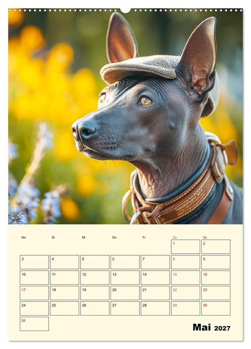 Xolos. Seelenhunde aus Mexiko (CALVENDO Wandkalender 2027)