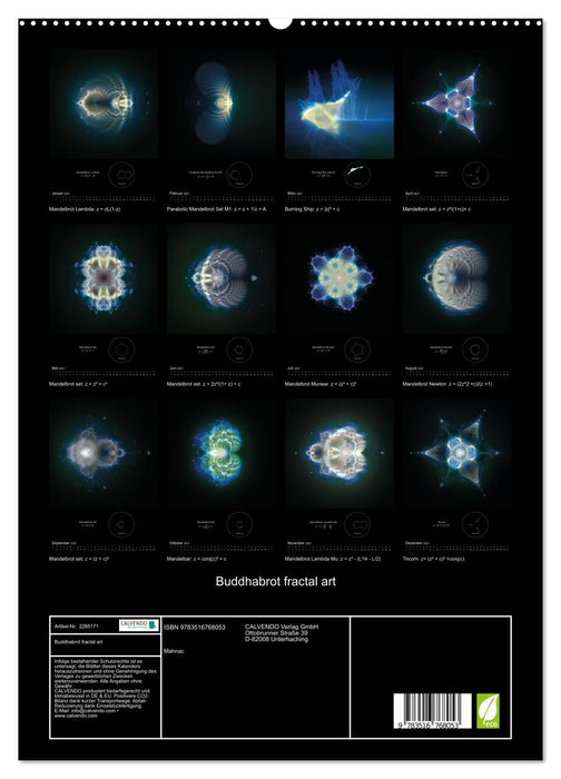 Buddhabrot fractal art (CALVENDO Premium Wandkalender 2027)