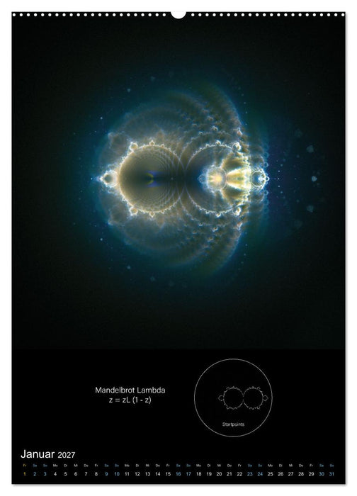Buddhabrot fractal art (CALVENDO Premium Wandkalender 2027)