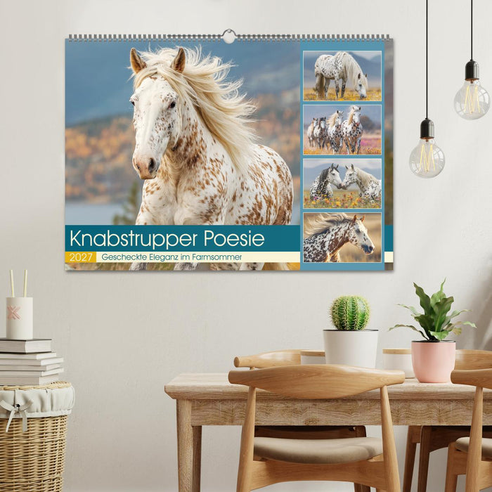 Knabstrupper Poesie. Gescheckte Eleganz im Farmsommer (CALVENDO Wandkalender 2027)