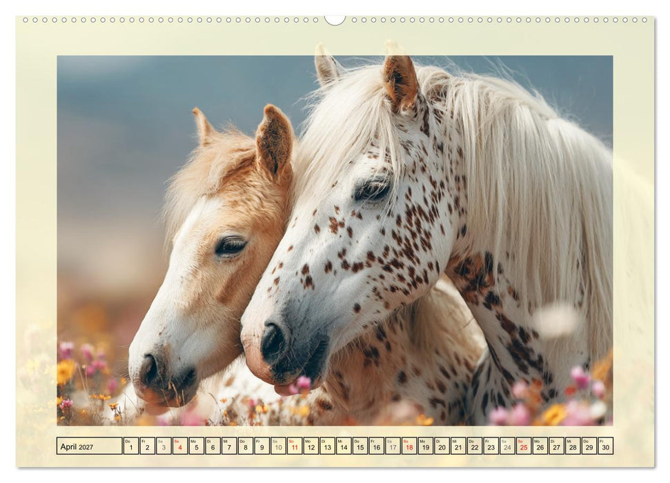 Knabstrupper Poesie. Gescheckte Eleganz im Farmsommer (CALVENDO Premium Wandkalender 2027)