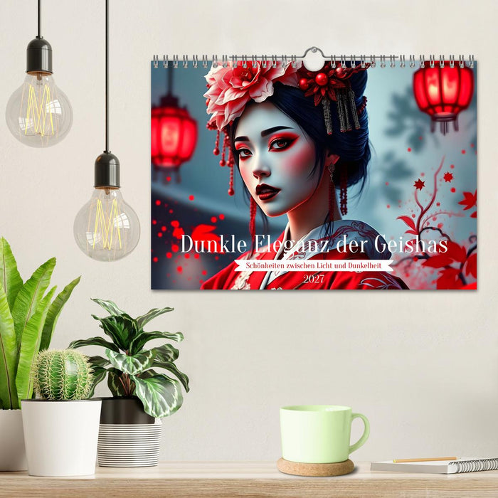 Dunkle Eleganz der Geishas (CALVENDO Wandkalender 2027)