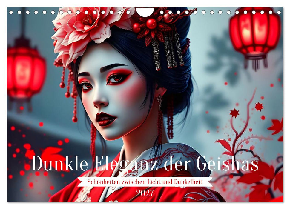 Dunkle Eleganz der Geishas (CALVENDO Wandkalender 2027)