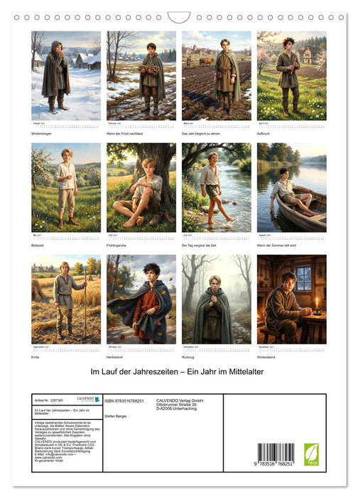 Im Lauf der Jahreszeiten – Ein Jahr im Mittelalter (CALVENDO Wandkalender 2027)