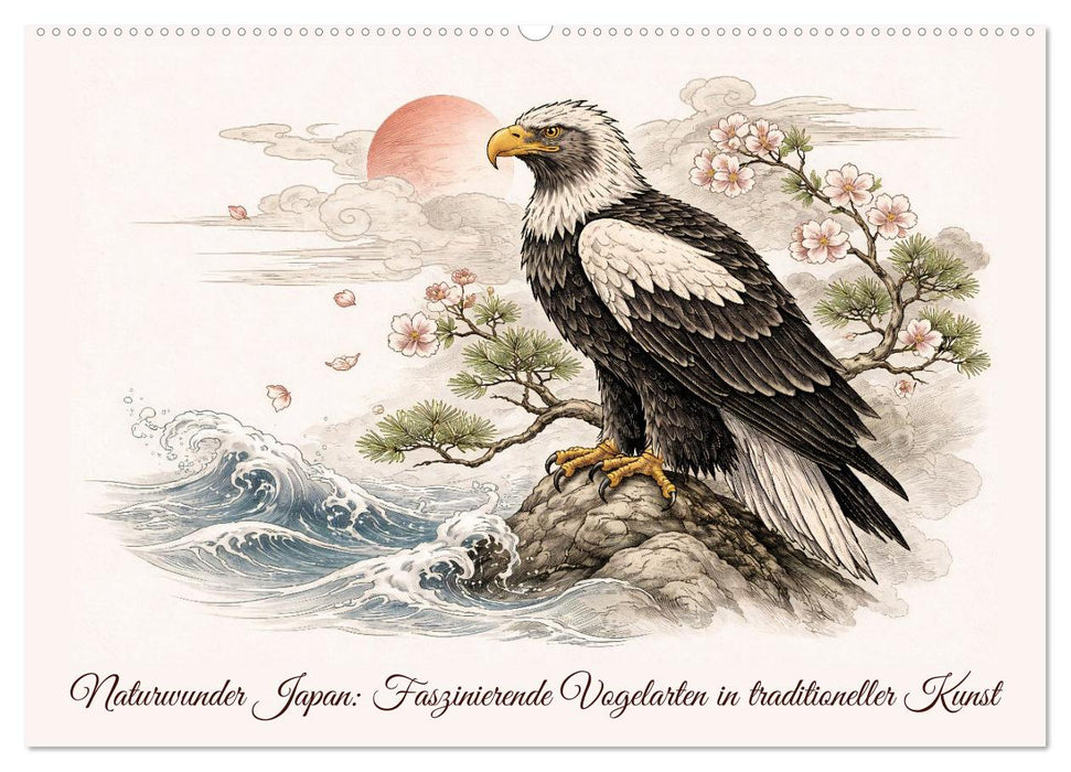 Naturwunder Japan: Faszinierende Vogelarten in traditioneller Kunst (CALVENDO Wandkalender 2027)