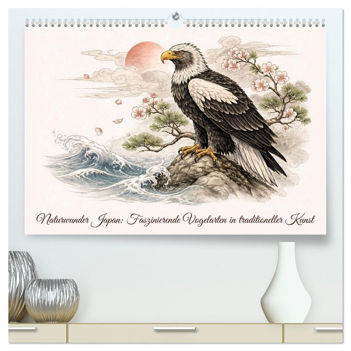 Naturwunder Japan: Faszinierende Vogelarten in traditioneller Kunst (CALVENDO Premium Wandkalender 2027)