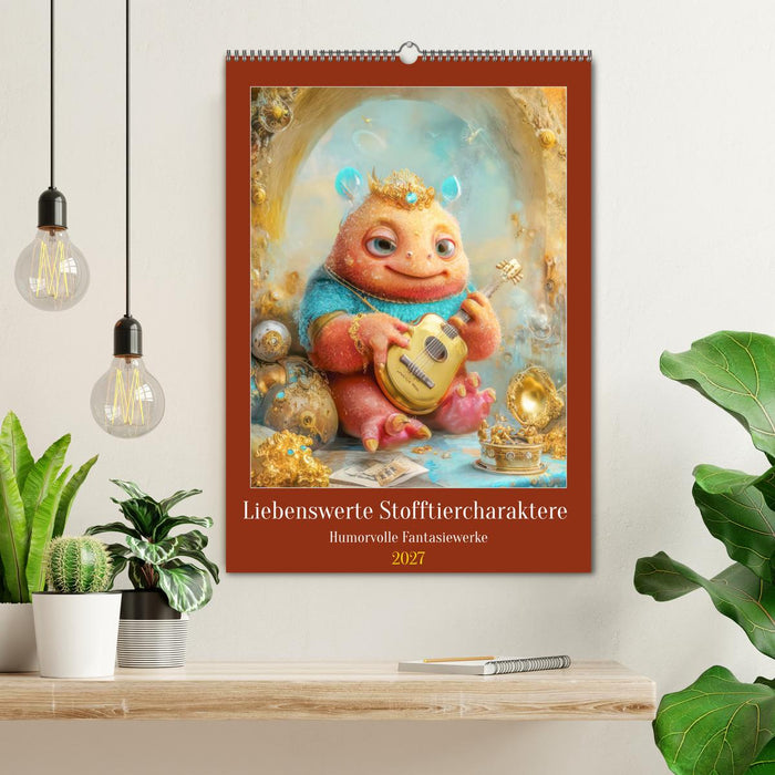 Liebenswerte Stofftiercharaktere - Humorvolle Fantasiewerke (CALVENDO Wandkalender 2027)