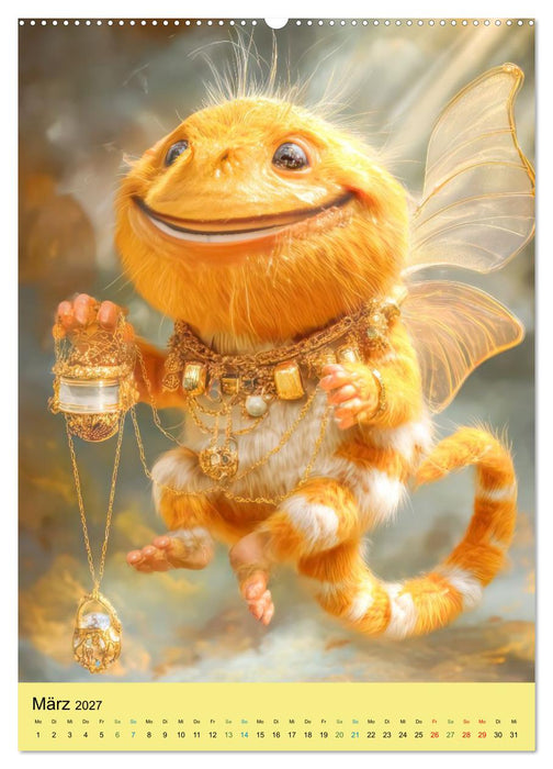 Liebenswerte Stofftiercharaktere - Humorvolle Fantasiewerke (CALVENDO Wandkalender 2027)