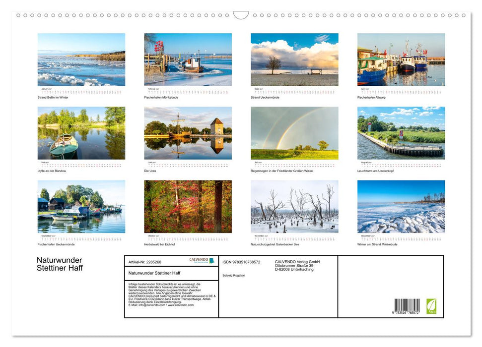 Naturwunder Stettiner Haff (CALVENDO Wandkalender 2027)