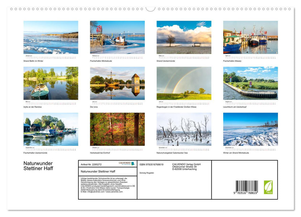 Naturwunder Stettiner Haff (CALVENDO Premium Wandkalender 2027)