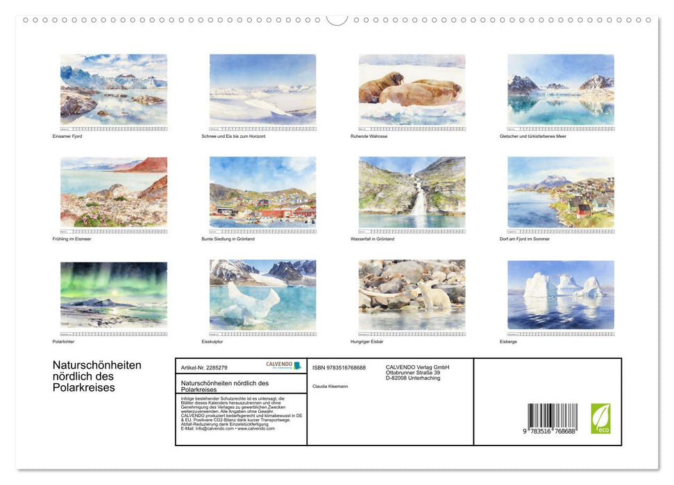 Naturschönheiten nördlich des Polarkreises (CALVENDO Premium Wandkalender 2027)