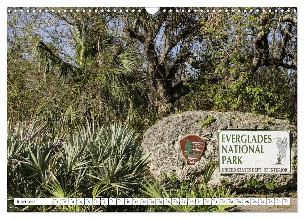 Sunshine State Florida Nature, Wildlife, National Parks (CALVENDO Monthly Calendar 2027)
