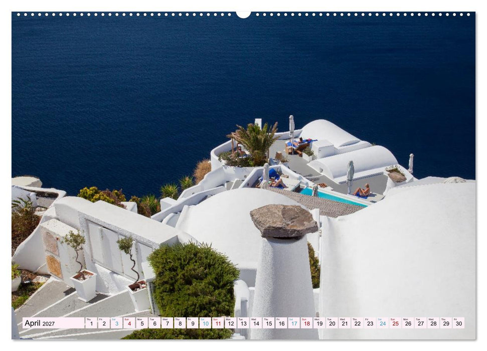 Santorini Island in the Light of the Aegean (CALVENDO Premium-Calendar 2027)
