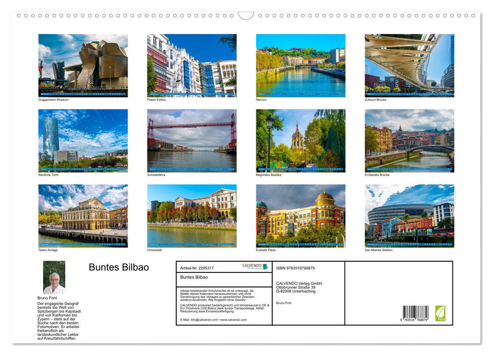 Buntes Bilbao (CALVENDO Wandkalender 2027)