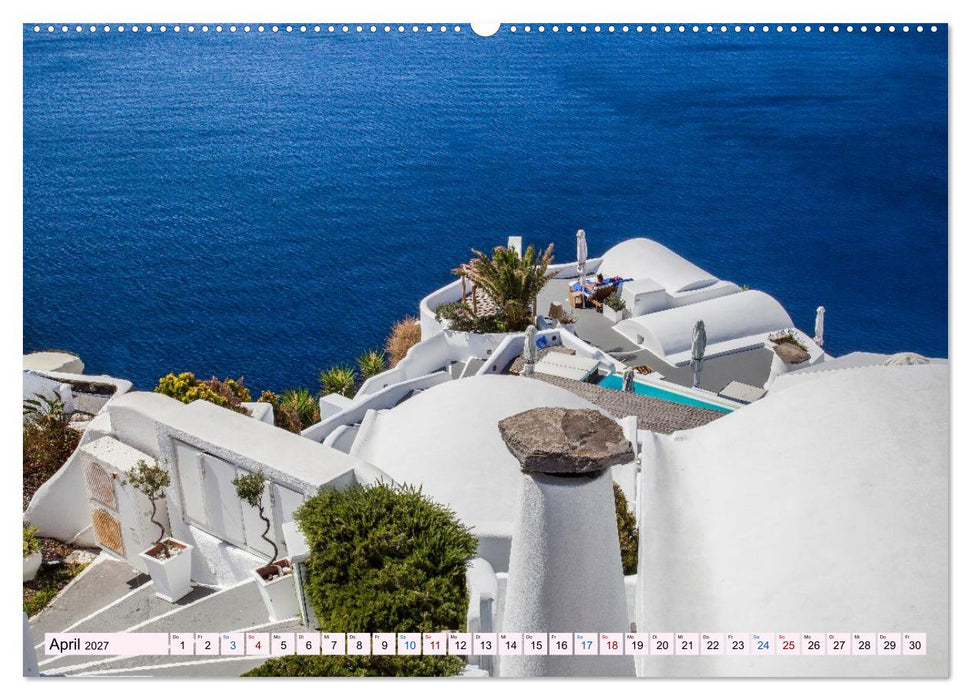 Santorini - Insel im Licht der Ägäis (CALVENDO Wandkalender 2027)
