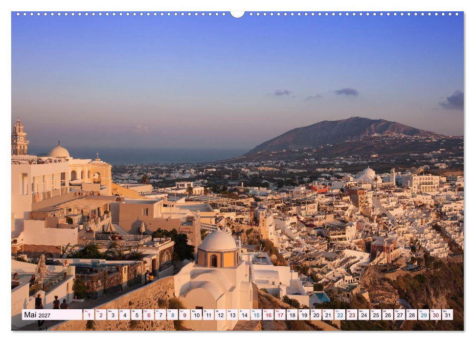 Santorini - Insel im Licht der Ägäis (CALVENDO Wandkalender 2027)