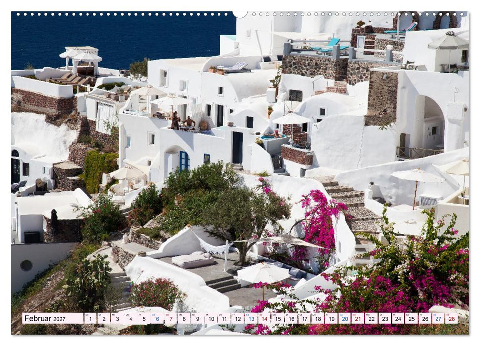 Santorini - Insel im Licht der Ägäis (CALVENDO Premium Wandkalender 2027)