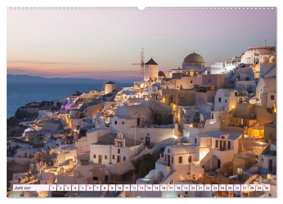 Santorini - Insel im Licht der Ägäis (CALVENDO Premium Wandkalender 2027)