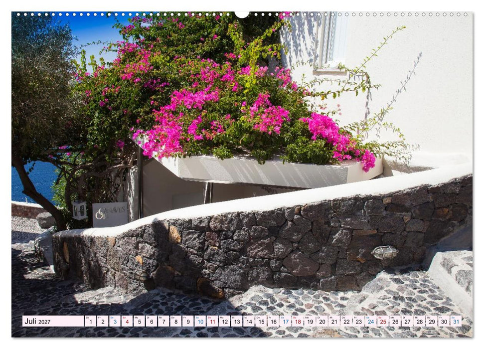 Santorini - Insel im Licht der Ägäis (CALVENDO Premium Wandkalender 2027)