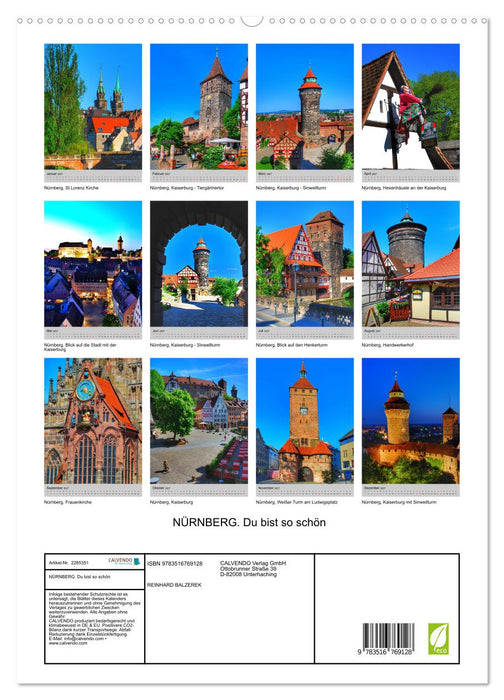 NÜRNBERG. Du bist so schön (CALVENDO Premium Wandkalender 2027)
