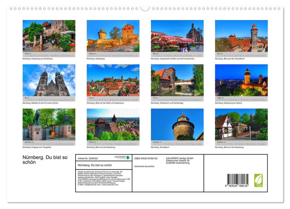 Nürnberg. Du bist so schön (CALVENDO Premium Wandkalender 2027)