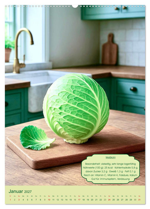 Köstlicher Kohl (CALVENDO Wandkalender 2027)