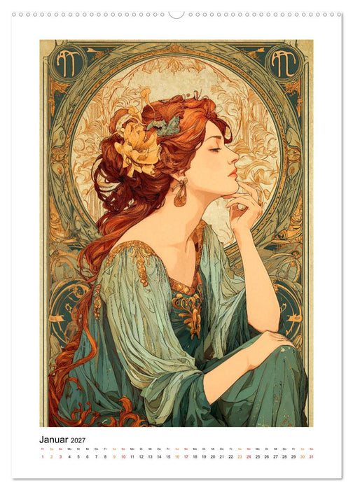 Jugendstil - Die Kunst der Belle Époque (CALVENDO Premium Wandkalender 2027)