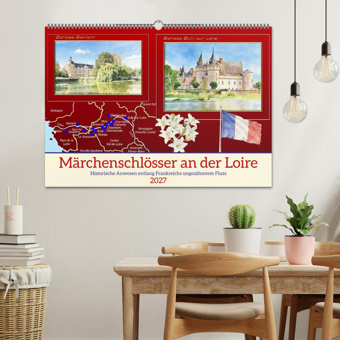 Märchenschlösser an der Loire (CALVENDO Wandkalender 2027)