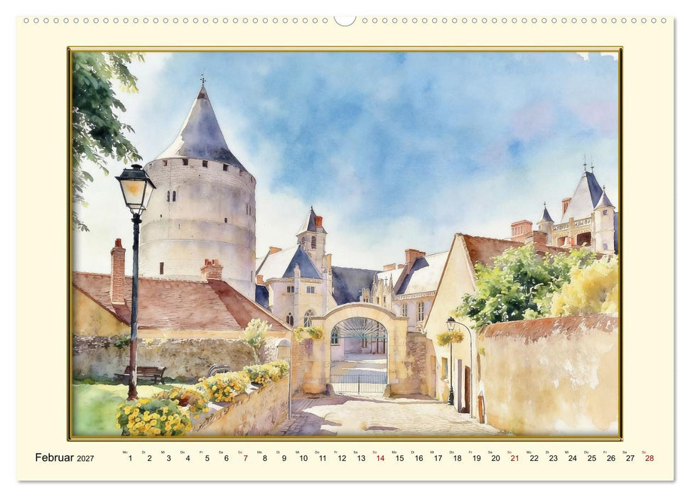 Märchenschlösser an der Loire (CALVENDO Wandkalender 2027)