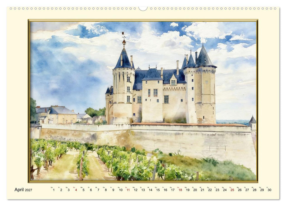 Märchenschlösser an der Loire (CALVENDO Wandkalender 2027)